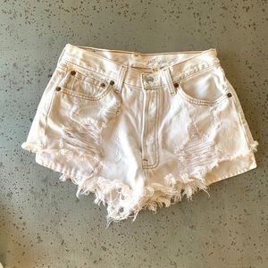 Vintage Levi’s cutoff shorts, size 25?